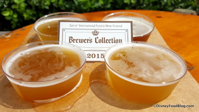 2015 Beer Flight, up close