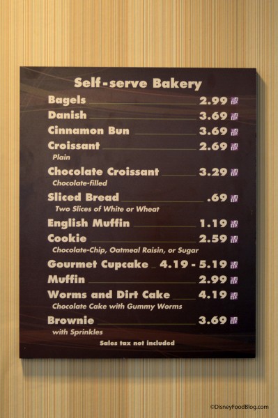 Contempo Café Bakery Menu