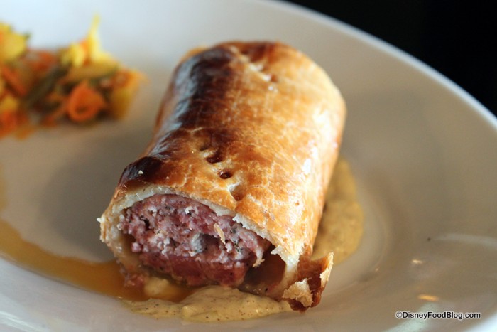 Close up on English Meat Pie