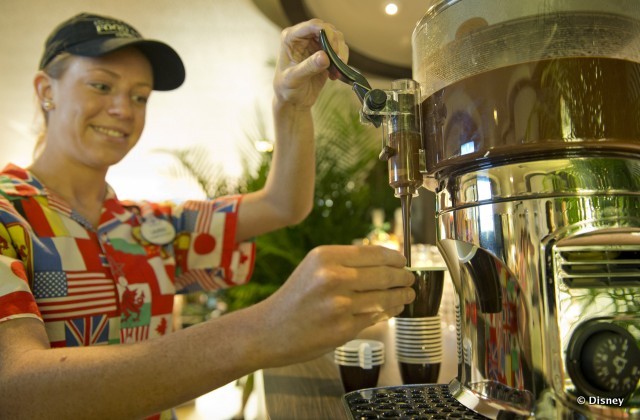 Drinking Chocolate at the Festival Center