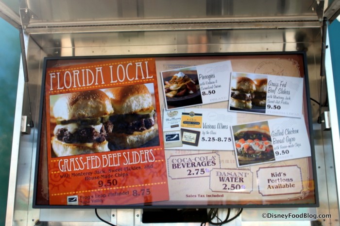 World Showcase of Flavors Menu