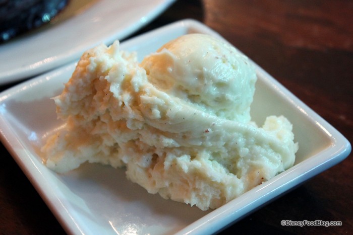 Close up on ice cream