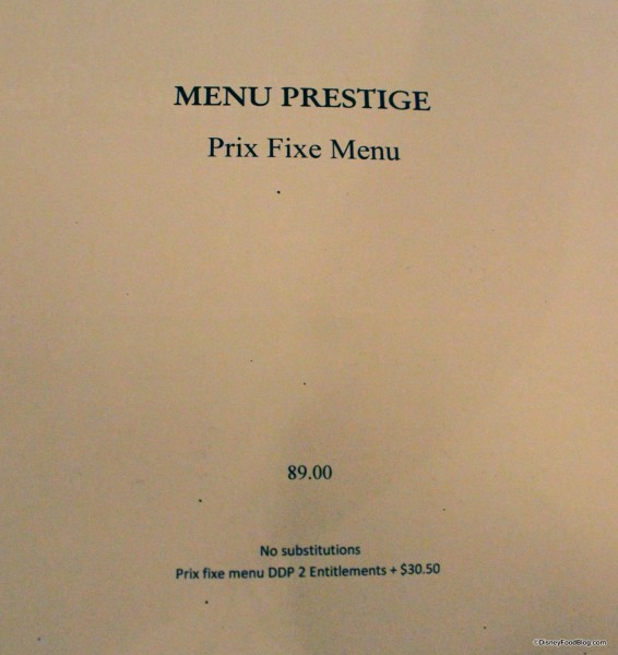 Monsieur Paul Menu