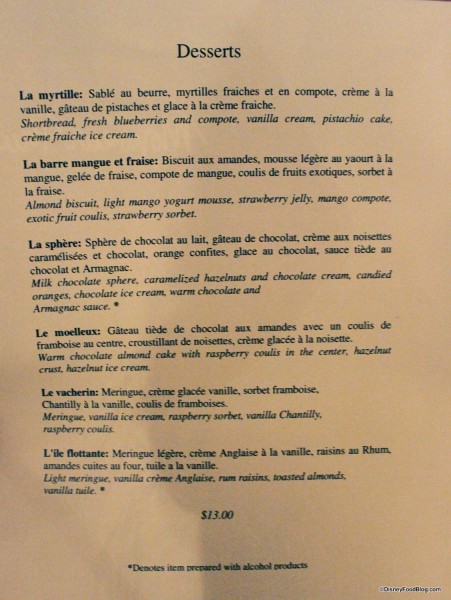 Monsieur Paul Menu