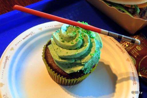 A Yoda Cupcake -- Complete with Lightsaber