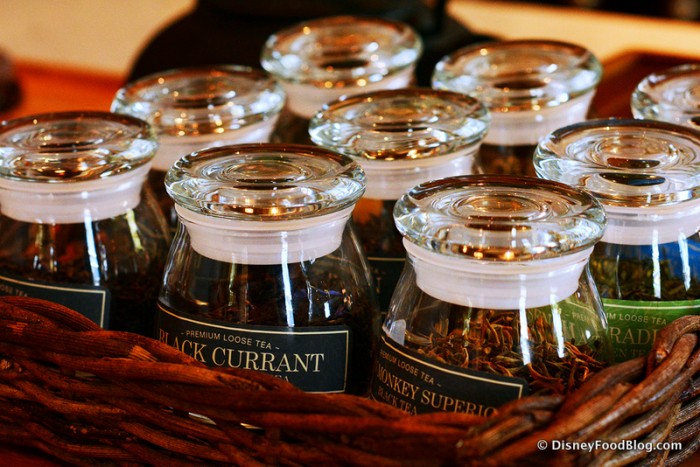 Loose Teas at Joffrey's Tea Traders Cafe in Disney Springs