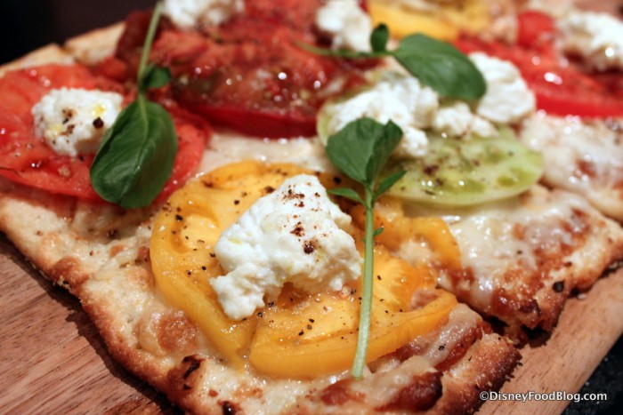 Caprese Flatbread Heirloom Tomatoes