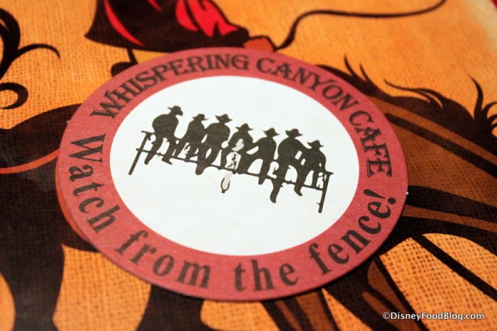 Flip Card -- Red "Watch from the Fence!" Side