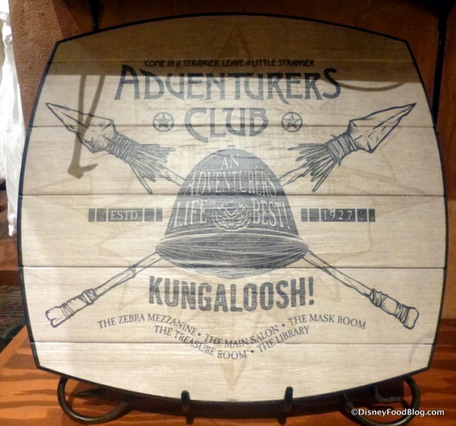 Adventurer's Club sign