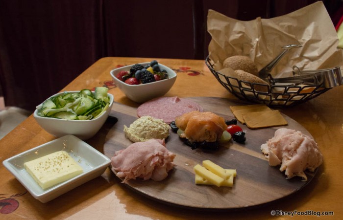 First Course : Meat, Fish and Cheese Plate