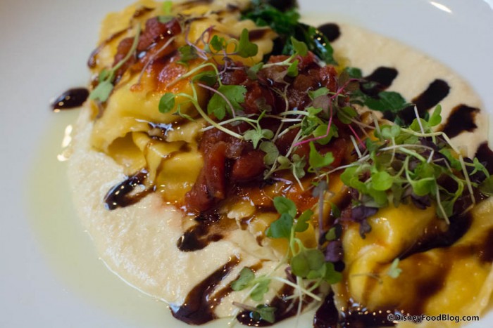 Close up on the Ravioli