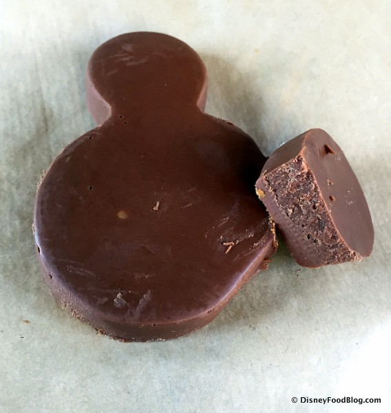 Milk Chocolate Mickey with Banana Chips -- Inside