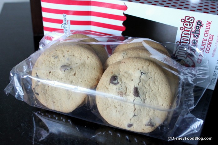 Minnie's Bake Shop Chocolate Chunk Cookies outside of box