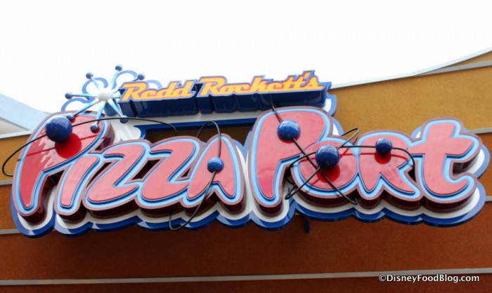 Redd Rocket's Pizza Port sign