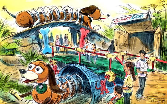 Toy Story Land concept art ©Disney