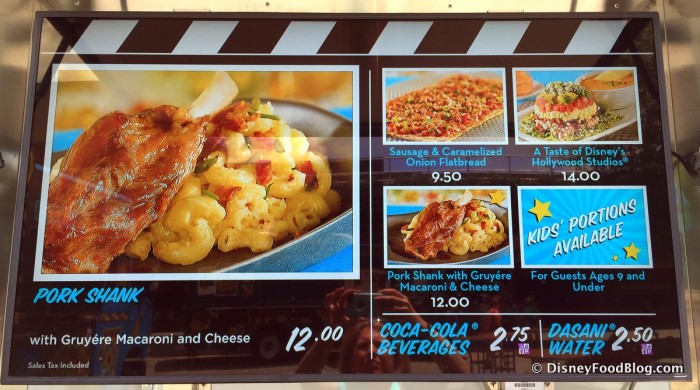 Superstar Catering Company Menu with Pork Shank -- Click to Enlarge