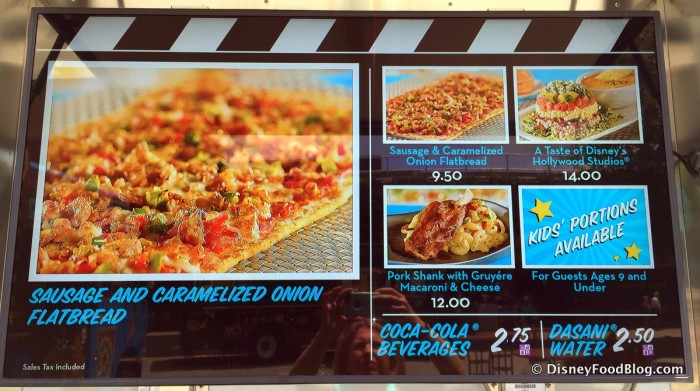 Superstar Catering Company Menu with Flatbread -- Click to Enlarge