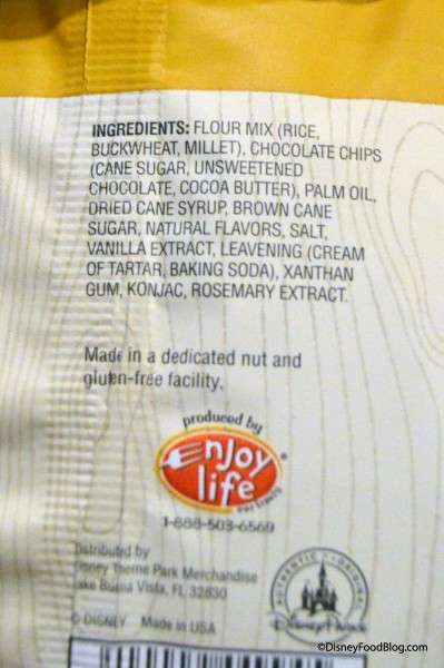 Snacks With Character Chocolate Chip Crunchy Cookie Ingredients 