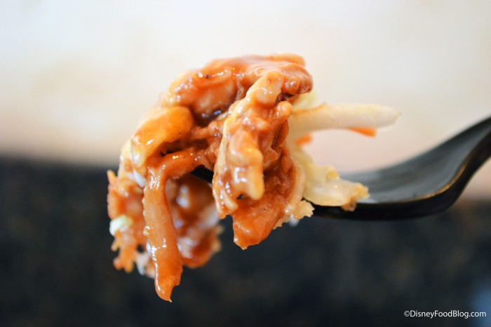 Chicken in the Barbecue Chicken Macaroni and Cheese