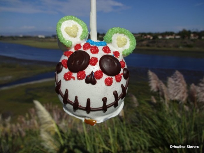 Mickey Sugar Skull Caramel Apple