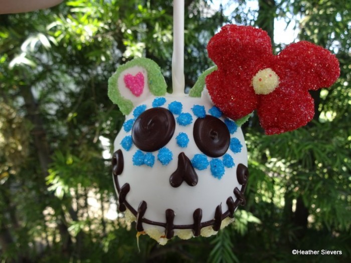 Minnie Mouse Sugar Skull Caramel Apple