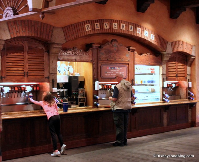 Self-Serve Beverage Area