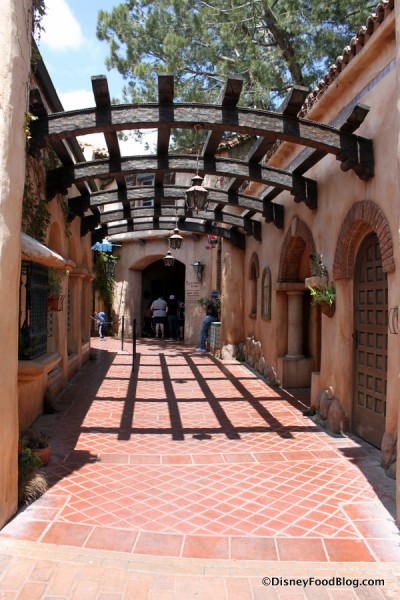 Walkway Leading into the Restaurant