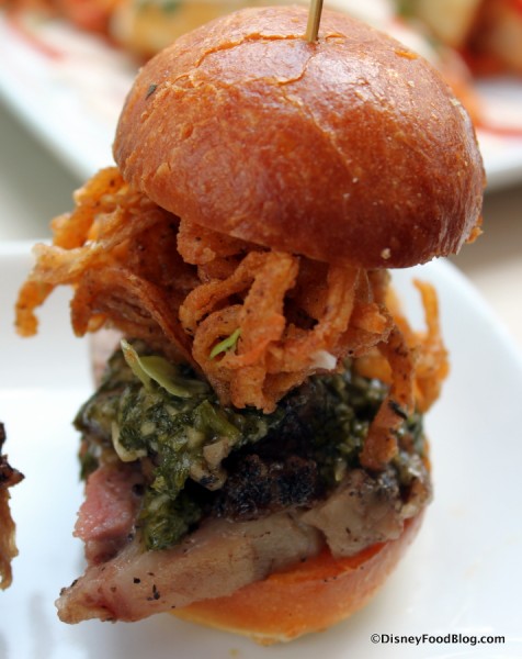 Mojo Criollo with Crispy Onons Slider