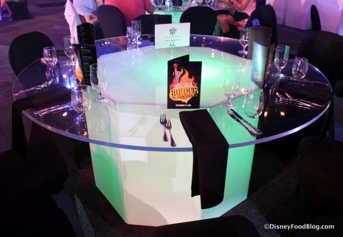 Seating in the Nosh Pit