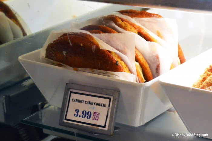 Carrot Cake Cookie in the Display Case