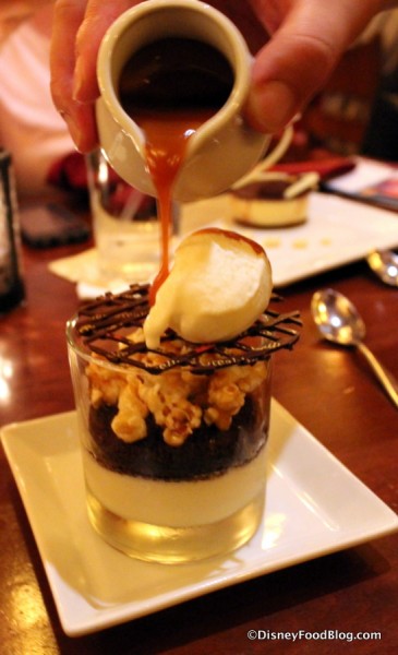 Caramel Sauce on the Chocolate Whisky Truffle