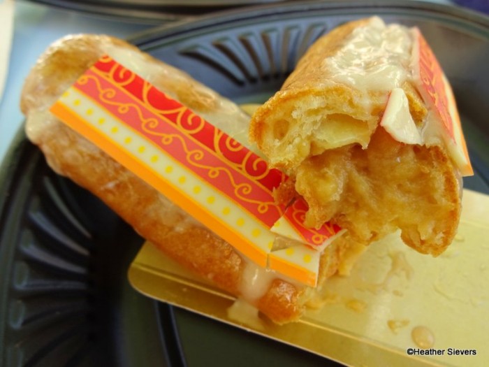 Caramel Eclair Cross Section