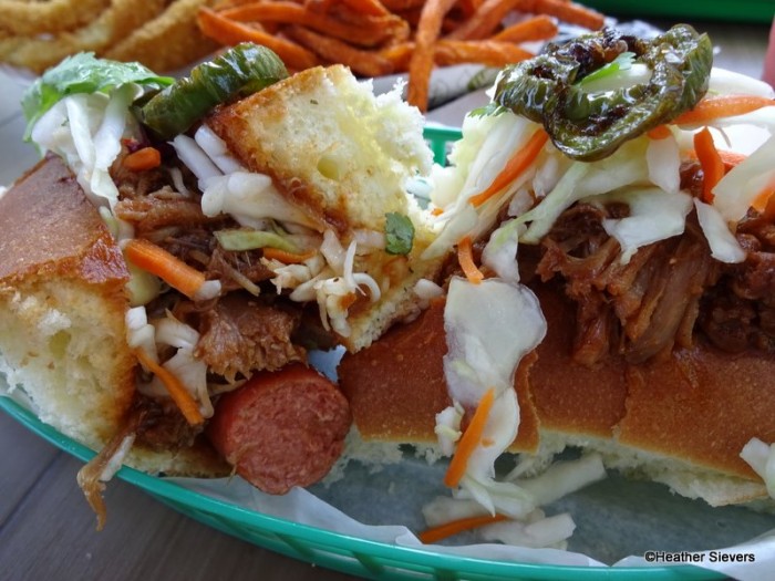 Pulled Pork Hot Dog Guts!