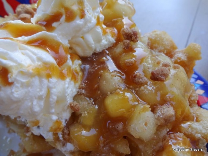 Apple Pie Funnel Cake Close Up