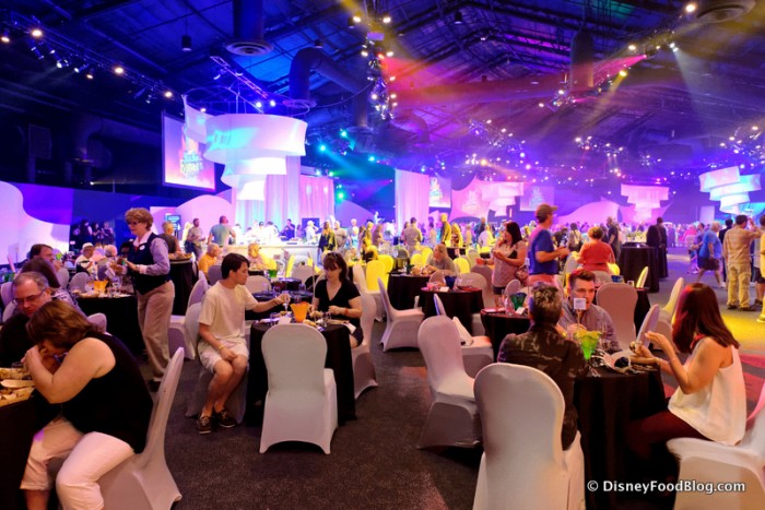 Seating at the Rockin' Burger Block Party