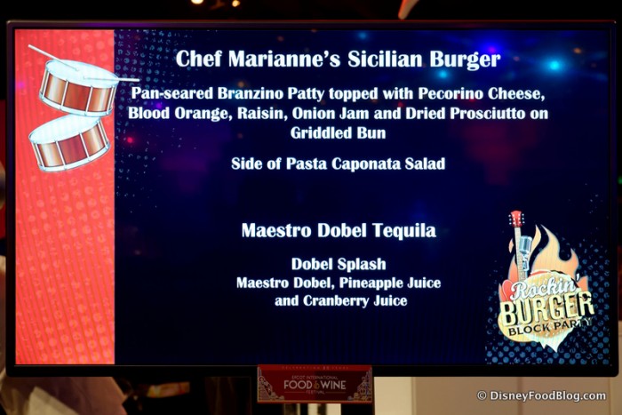 Sicilian Burger Description