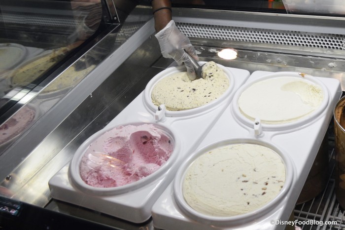 Cast Member Scooping Ice Cream