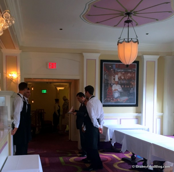 Staff Greeting Guests for Event