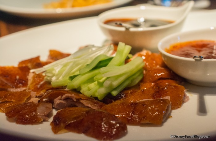 Will the Morimoto Peking Duck be part of the meal?