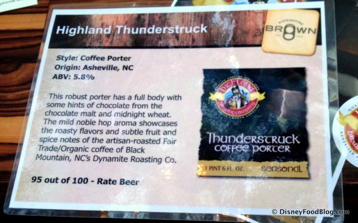 Thunderstruck Coffee Porter Information