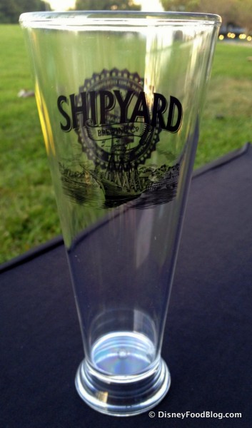 Beer Garden Souvenir Glass -- Back
