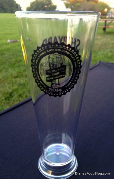 Beer Garden Souvenir Glass -- Front