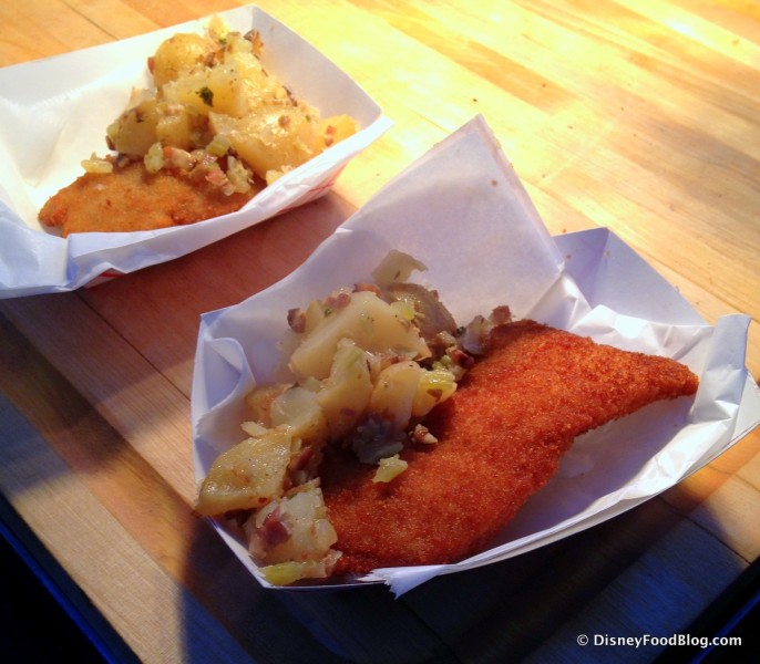 Wiener Schnitzel and Warm German Potato Salad
