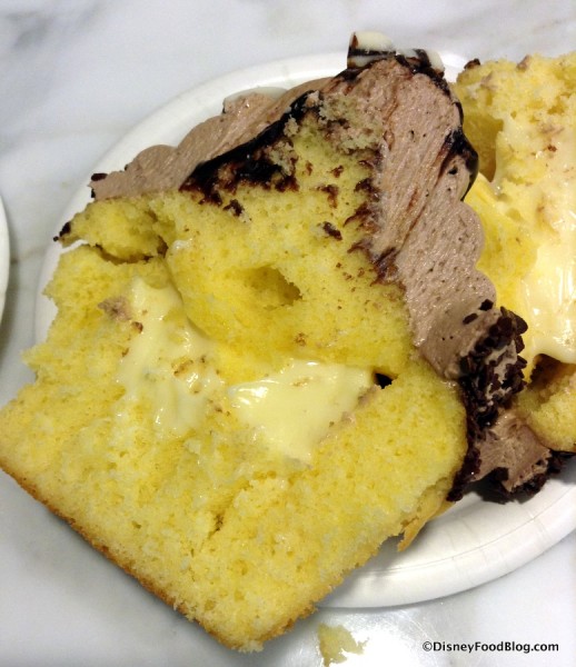 Boston Cream Cupcake center