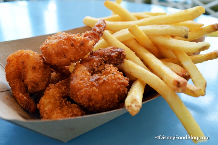 Fried Shrimp and French Fries