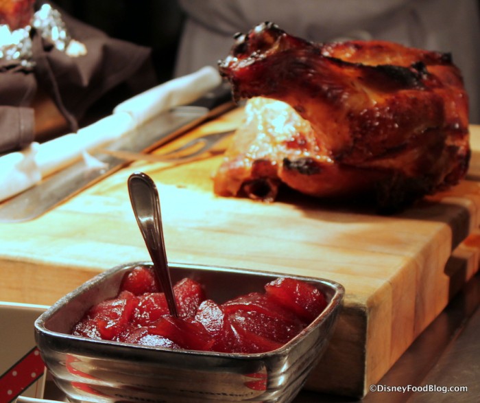 Honey Bourbon Turkey and Cranberry Sauce