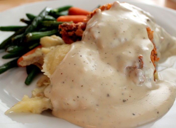 Plenty of buttermilk gravy!