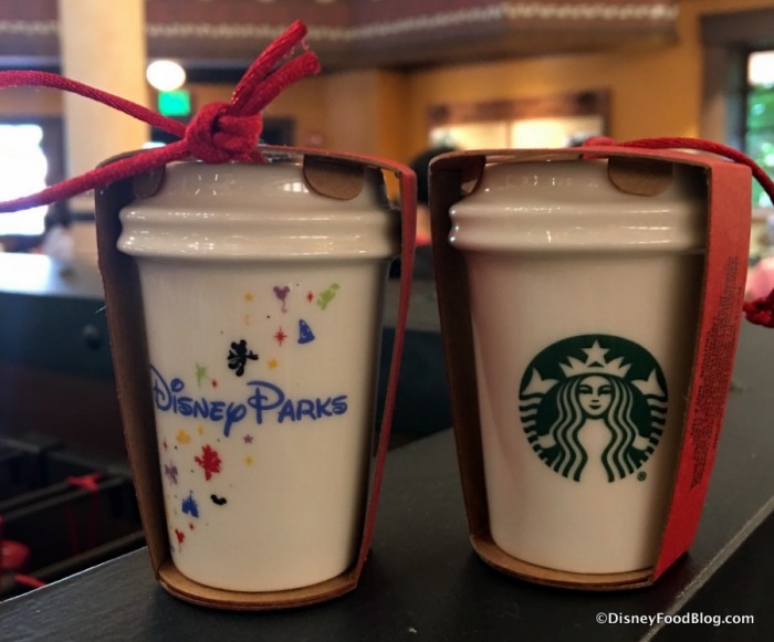 Disney Parks Starbucks Hot Beverage Cup Ornaments