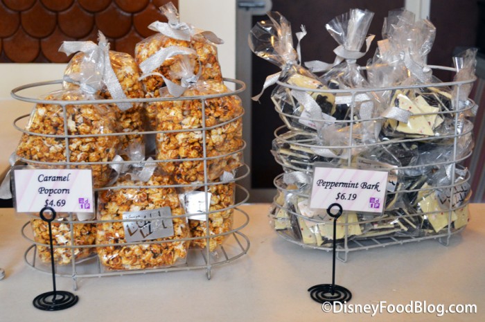 Caramel Popcorn and Peppermint Bark