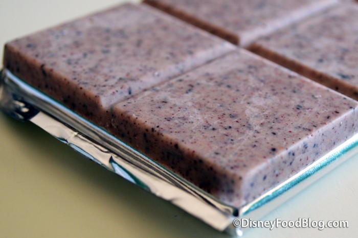 Closeup of The Donald Duck Chocolate Bar